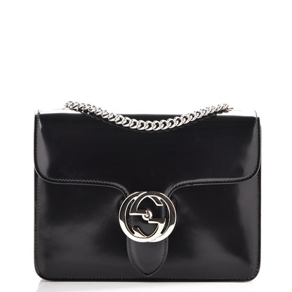 Gucci Shade Lux Calfskin Small Interlocking G Shoulder Bag Black 1 of 7