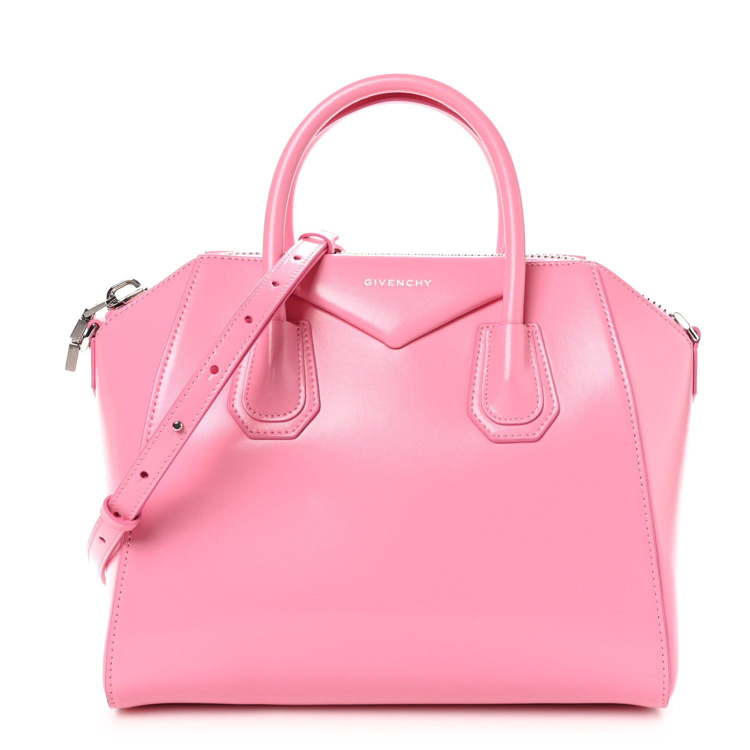 Givenchy Shiny Lord Calfskin Small Antigona Bright Pink 1 of 10
