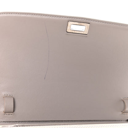 Celine Liege Calfskin Medium Classic Box Flap Bag White 10 of 12