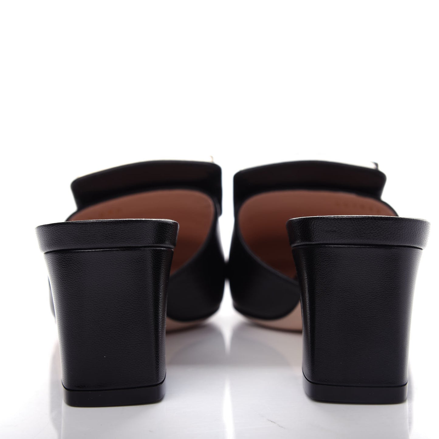 Malaga Kid Crystal Square G Madelyn Mules 35.5 Black