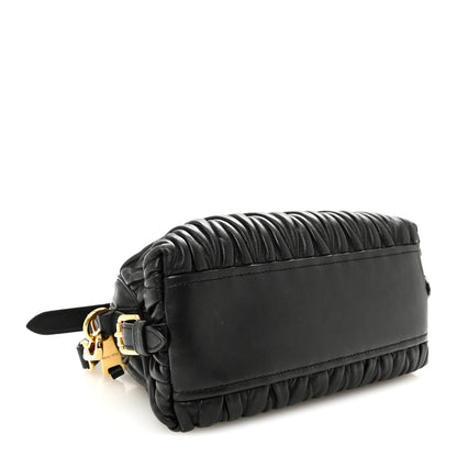 Miu Miu Nappa Matelasse Dome Crossbody Black 4 of 10