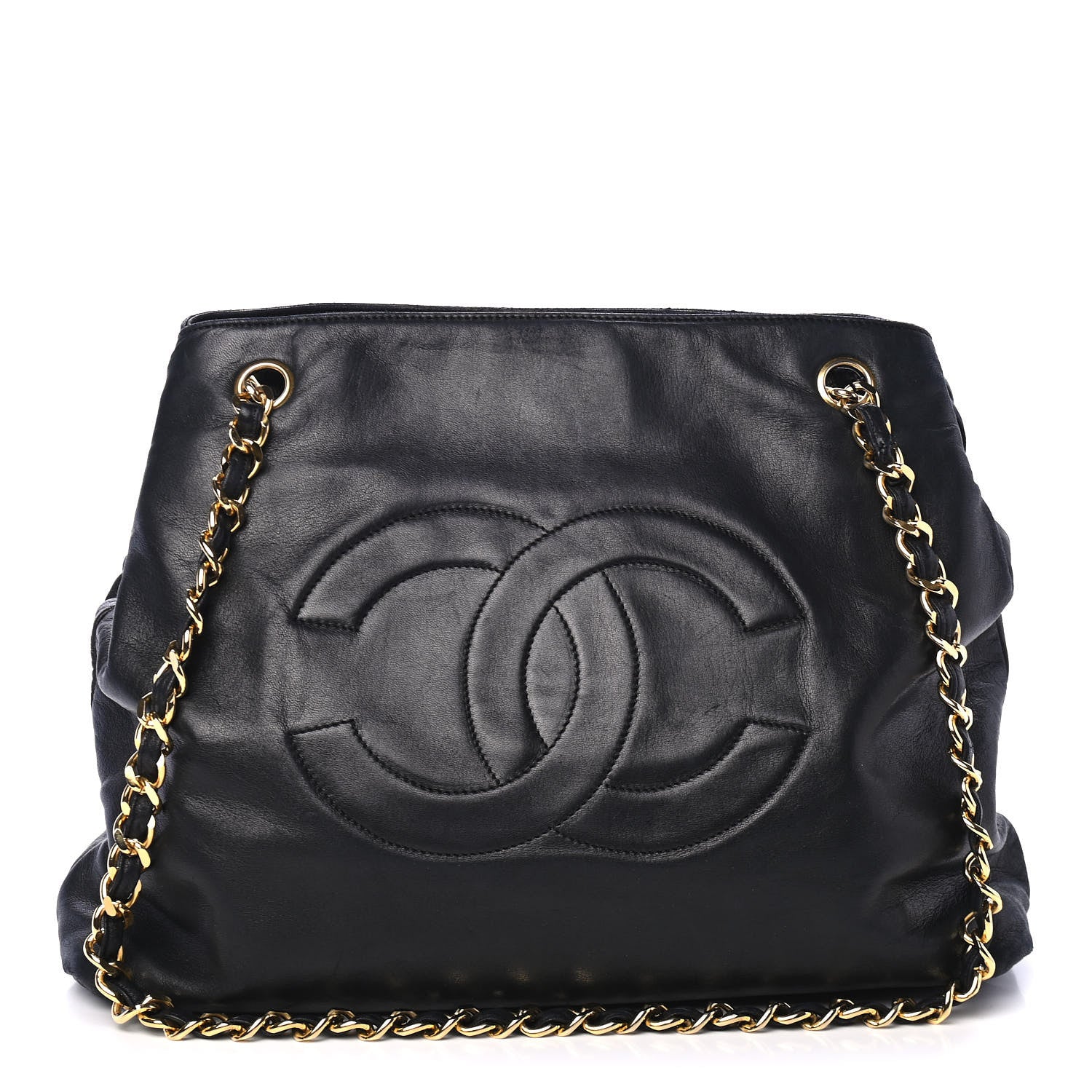 Chanel Lambskin CC Shoulder Bag Black 1 of 4