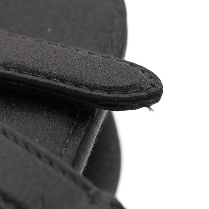 Christian Dior Satin Crystal Mini Saddle Bag Black 8 of 8