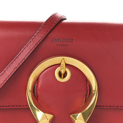 Jimmy Choo Calfskin Small Madeline Shoulder Bag Red 7 of 9