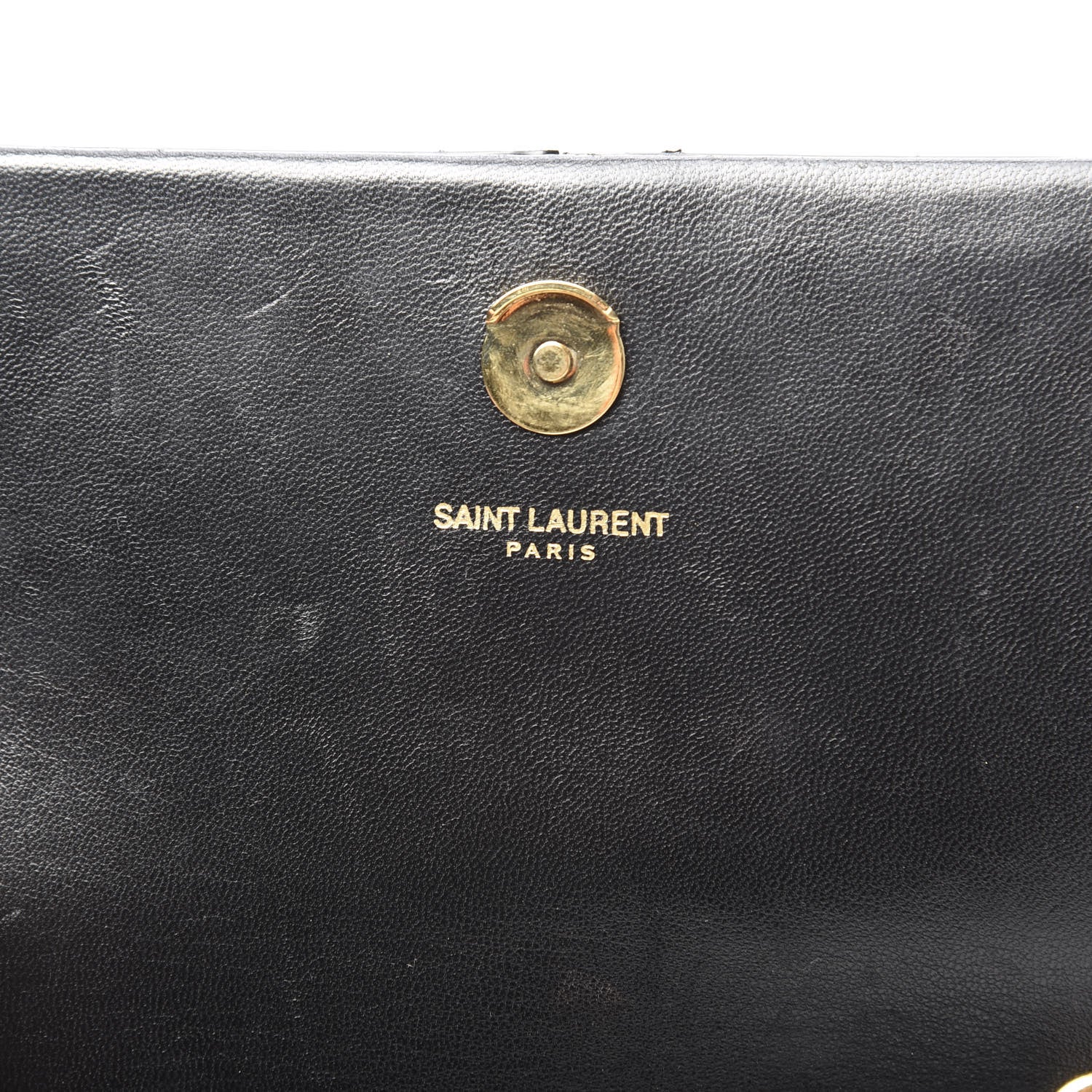 Saint Laurent Suede Small Classic Monogram Kate Tassel Satchel Black 6 of 16