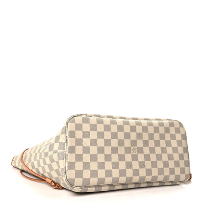 Louis Vuitton Damier Azur Neo Neverfull MM Rose Ballerine 4 of 10