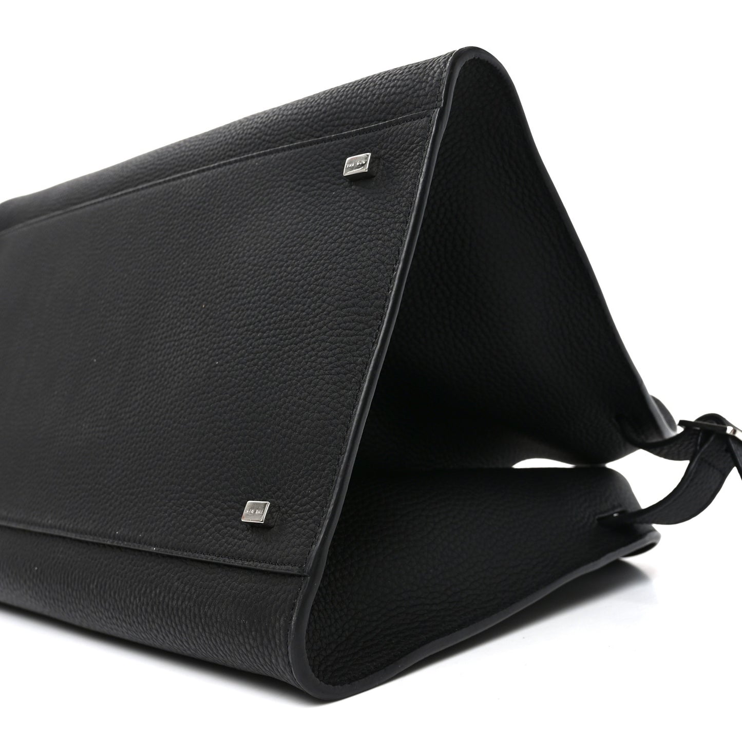 Matte Grained Calfskin Soft Margaux 15 Black