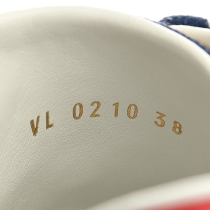 Louis Vuitton Canvas Escale Stellar Sneakers 38 Blue 9 of 9