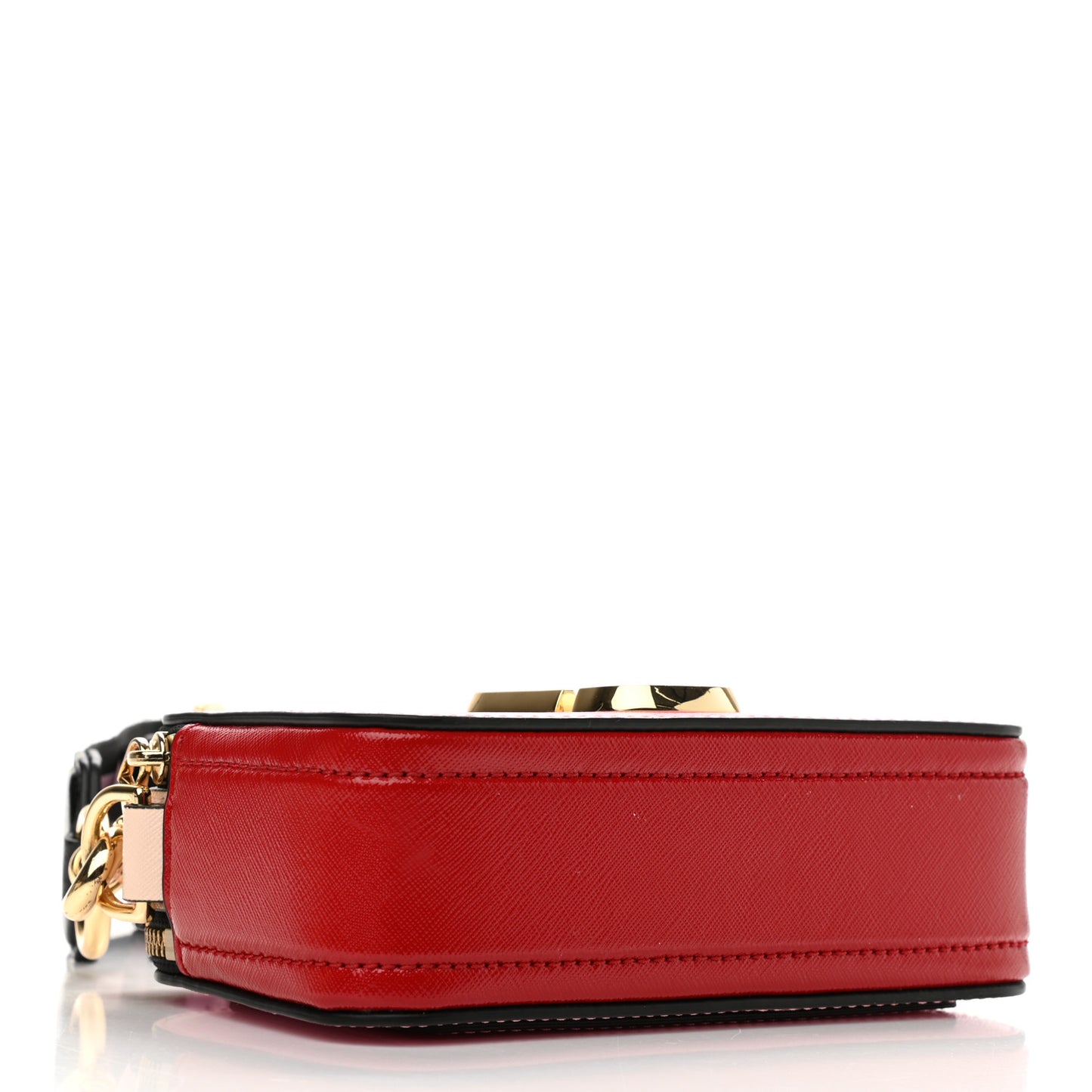 Saffiano Small Snapshot Camera Bag Pink Multicolor