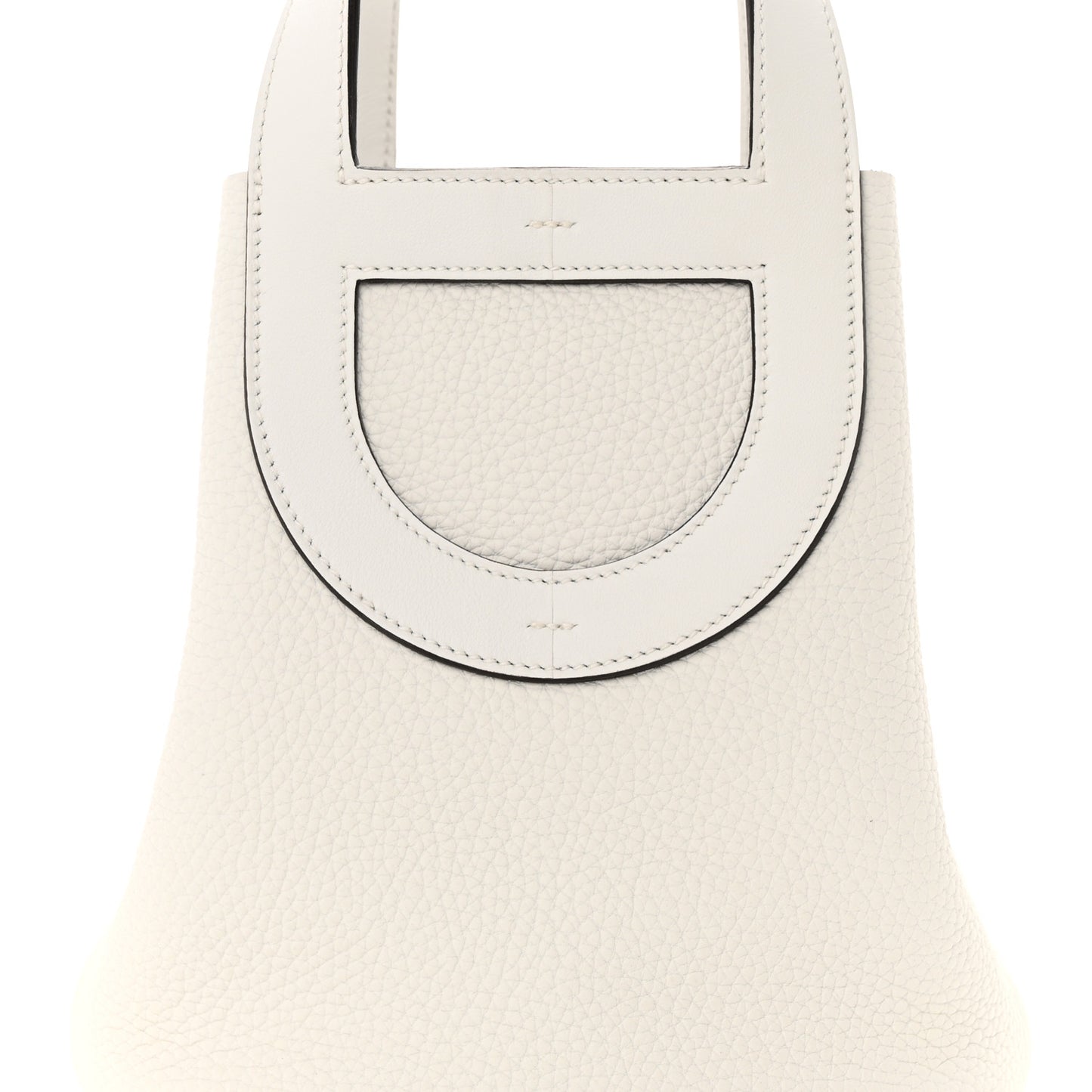 Taurillon Clemence Swift In-The-Loop 18 Bag New White