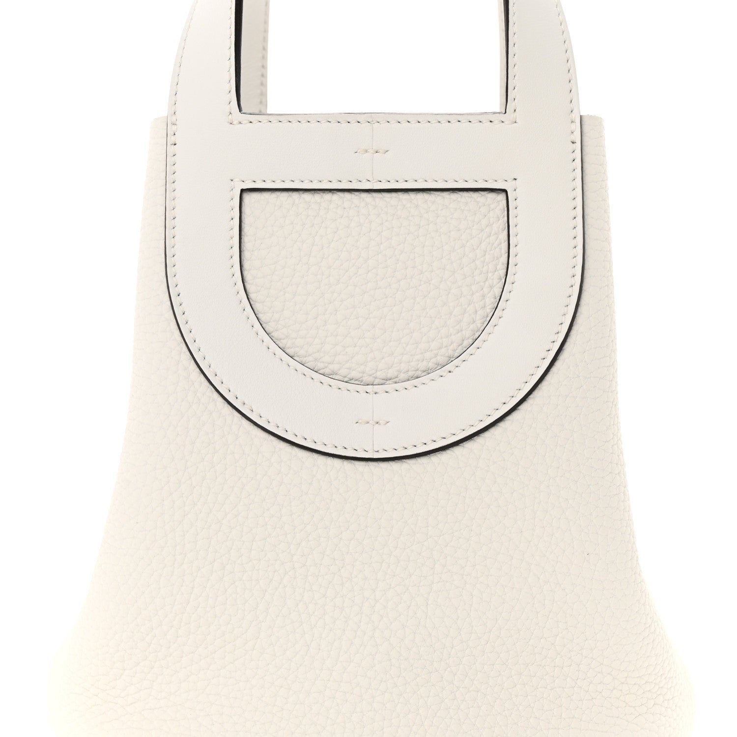 Hermes Taurillon Clemence Swift In-The-Loop 18 Bag New White 8 of 12