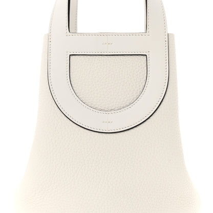 Hermes Taurillon Clemence Swift In-The-Loop 18 Bag New White 8 of 12