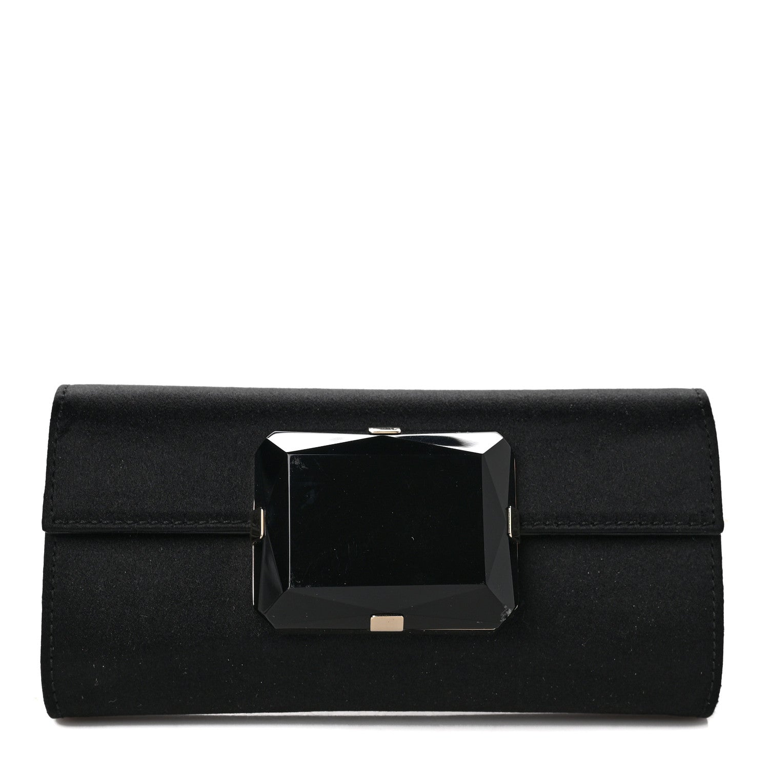Gucci Satin Padlock Clutch Black 1 of 12