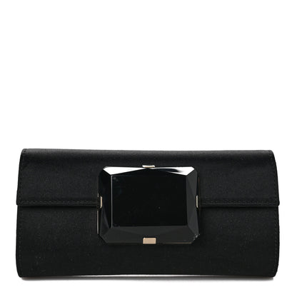 Gucci Satin Padlock Clutch Black 1 of 12