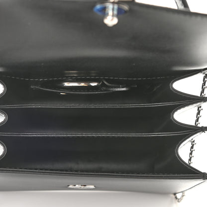 Bulgari Calfskin Galuchat Serpenti Forever Crossbody Black 5 of 7