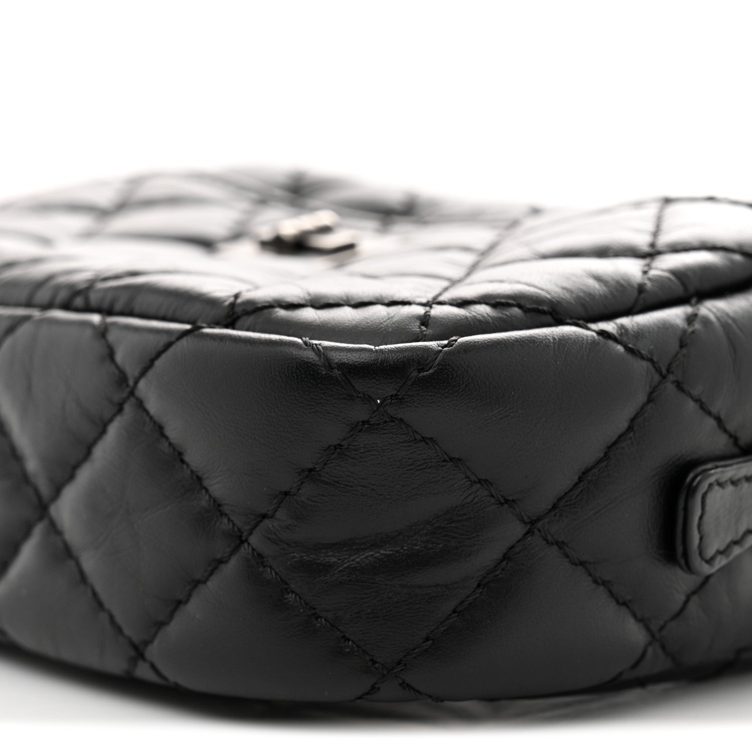 Chanel Aged Calfskin Quilted Mini Reissue Camera Case Black 8 of 9