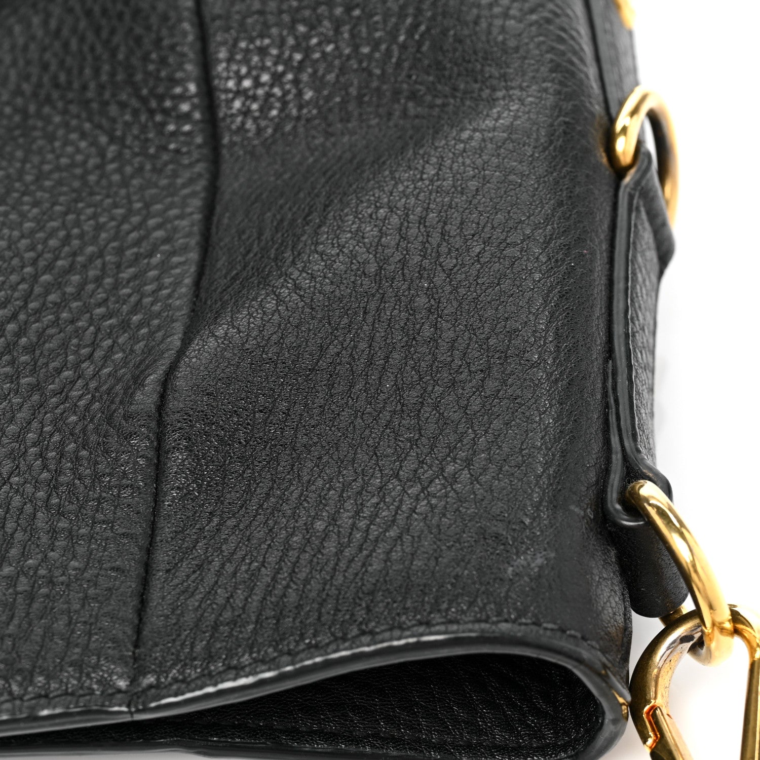 Prada Vitello Daino Tote Black 9 of 11