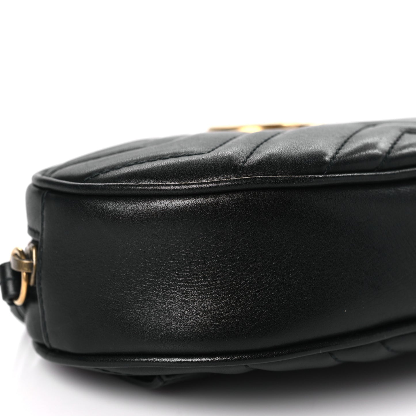 Calfskin Matelasse GG Marmont Belt Bag 75 30 Black
