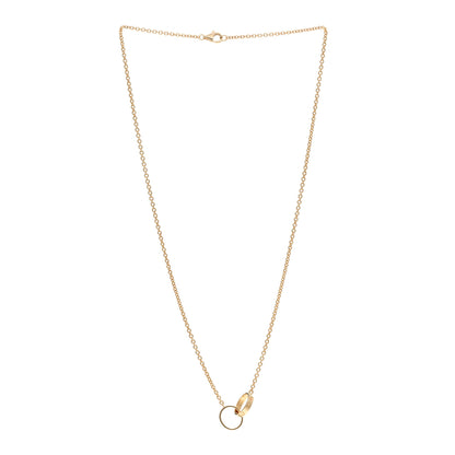 Cartier 18K Yellow Gold Interlocking LOVE Necklace 3 of 5