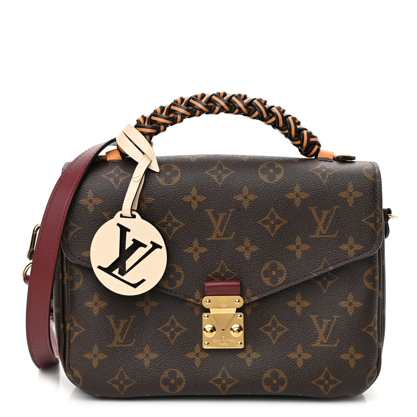 Monogram Braided Pochette Metis Safran