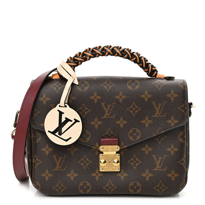 Louis Vuitton Monogram Braided Pochette Metis Safran 1 of 9