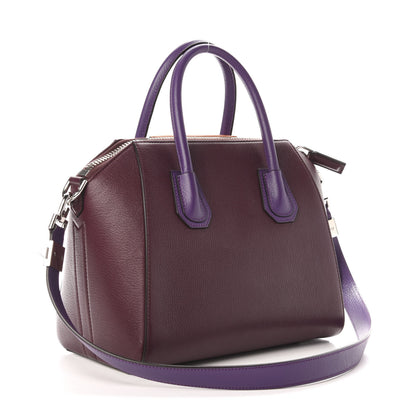 Givenchy Sugar Goatskin Small Tri-Color Antigona Oxblood Violet Orange 4 of 11