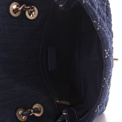Chanel Denim Quilted Medium Denim Trip Single Flap Blue 5 of 10