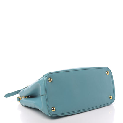 Prada Saffiano Medium Galleria Double Zip Tote Turchese 5 of 18
