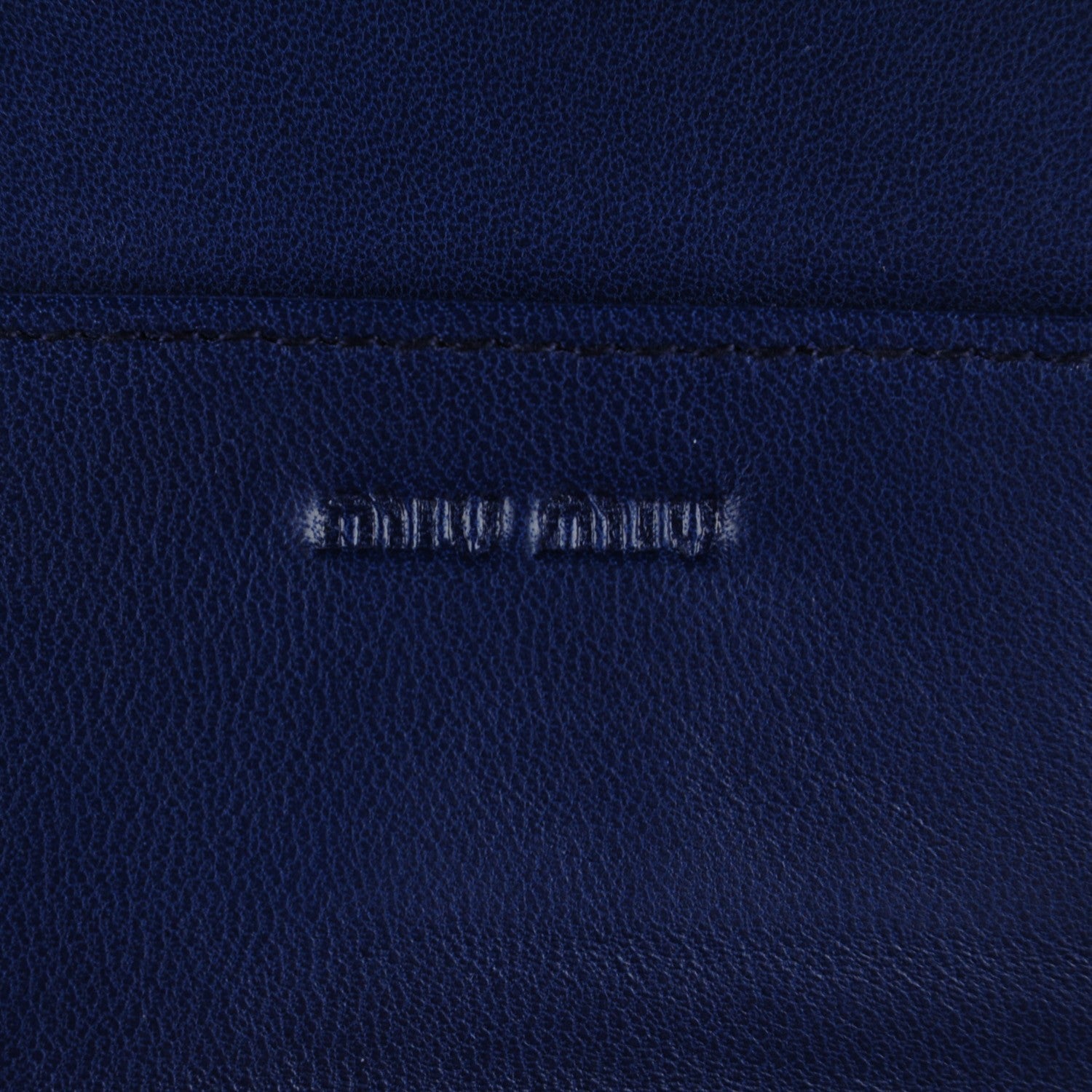 Miu Miu Nappa Matelasse Flap Wallet Inchiostro 7 of 9