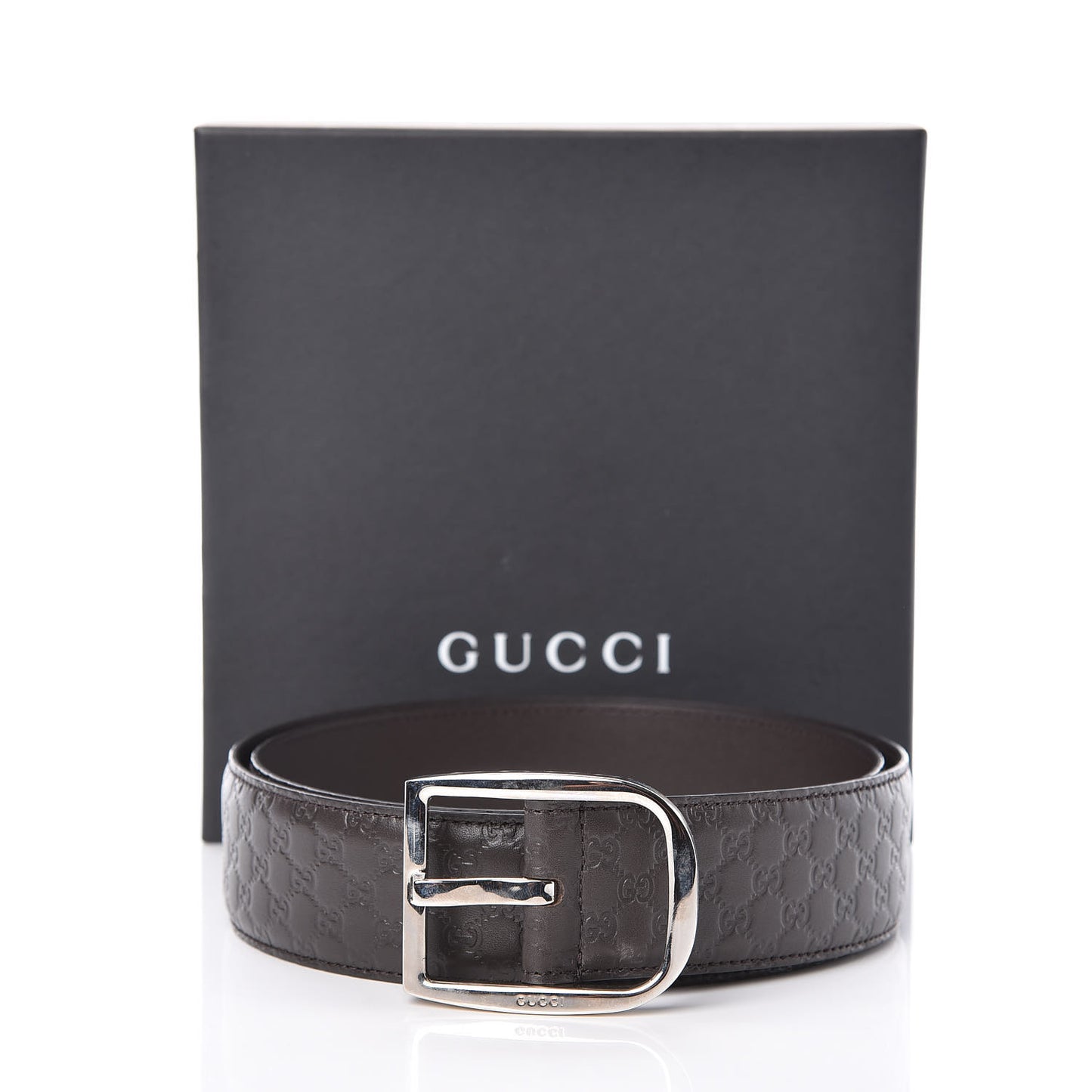 Microguccissima Belt 90 36 Dark Brown
