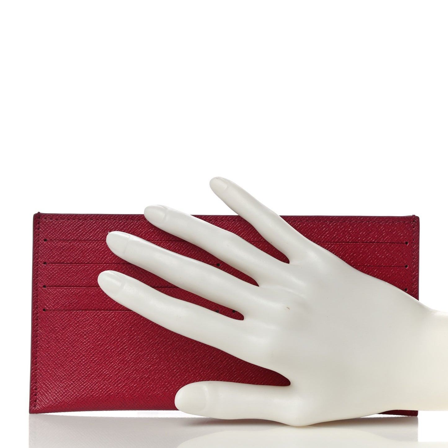 Calfskin Felicie Card Holder Insert Fuchsia