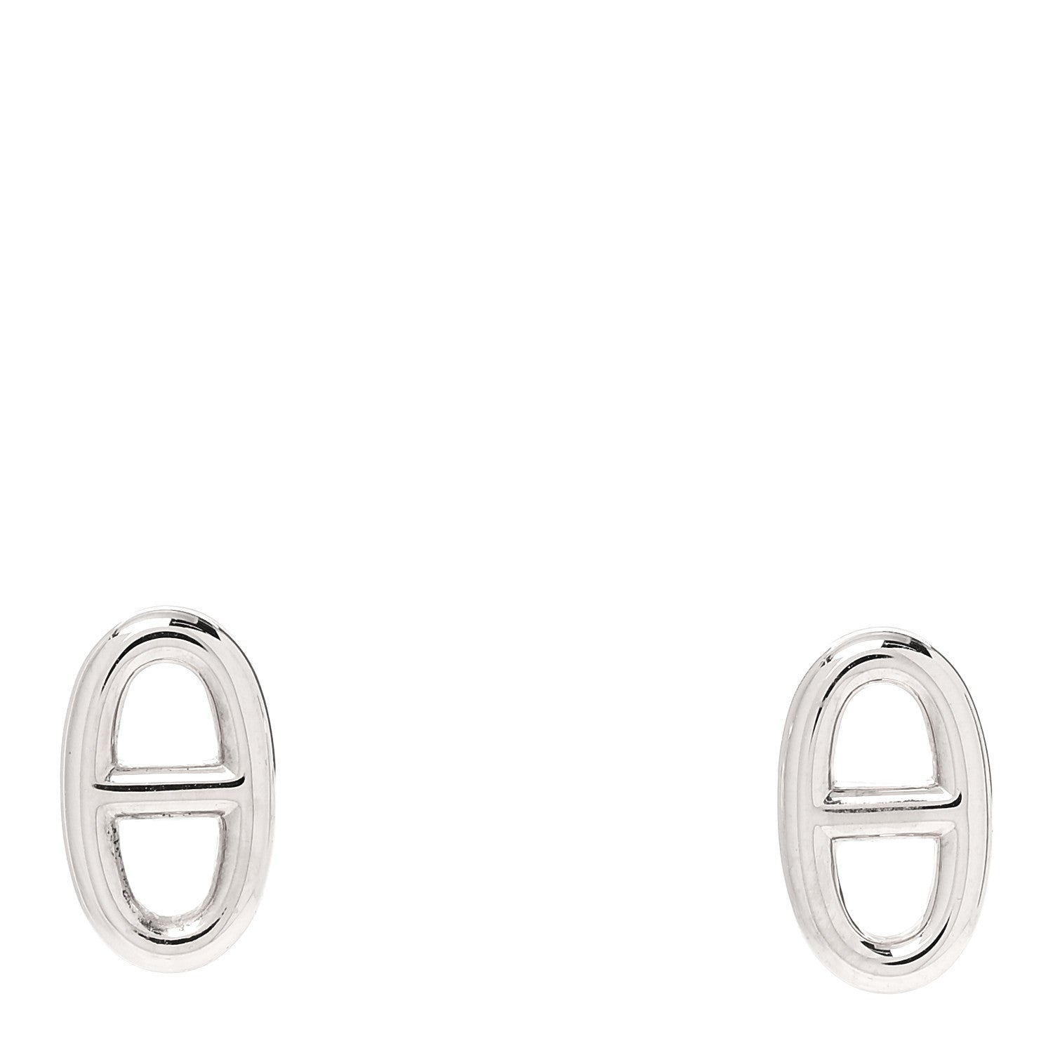 Hermes Sterling Silver TPM Farandole Earrings 1 of 5
