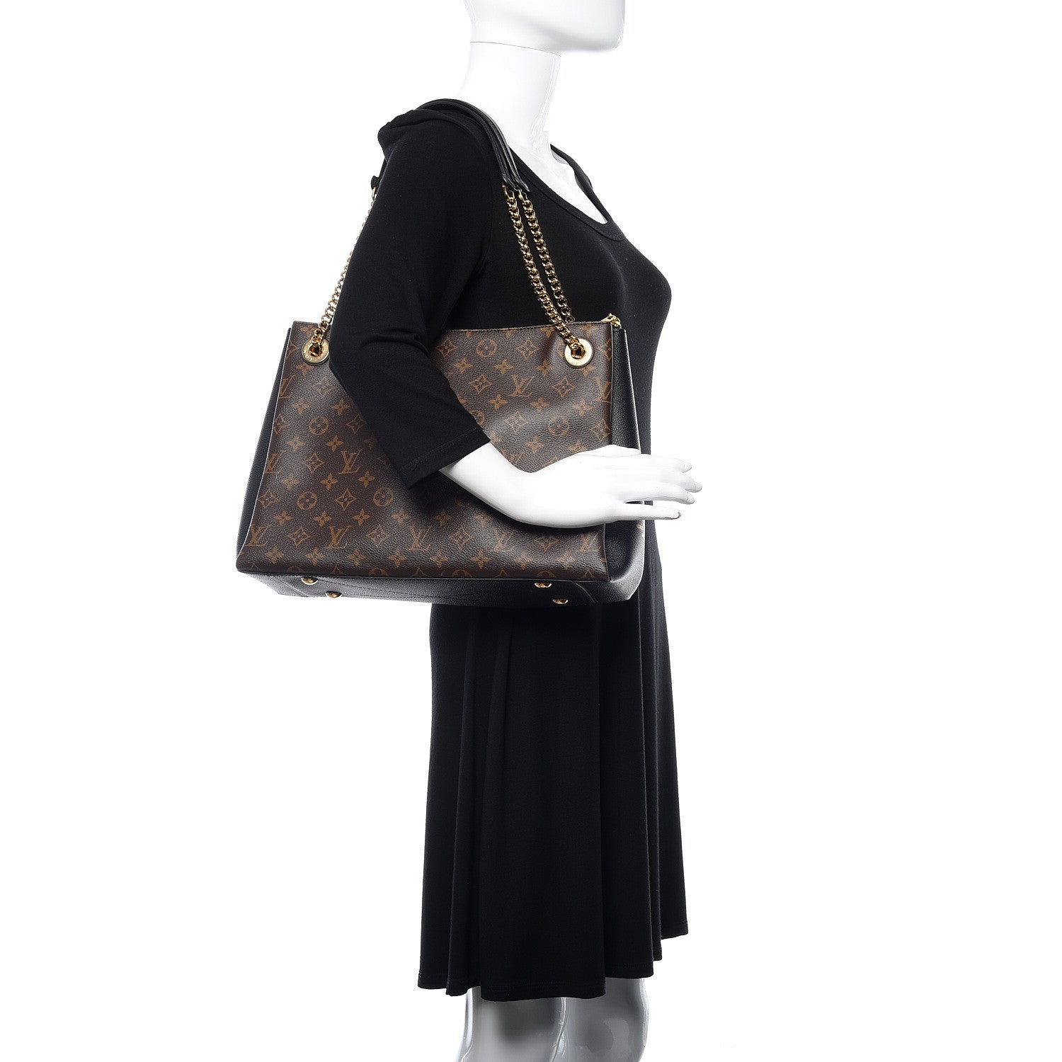 Louis Vuitton Monogram Surene MM Black 2 of 12