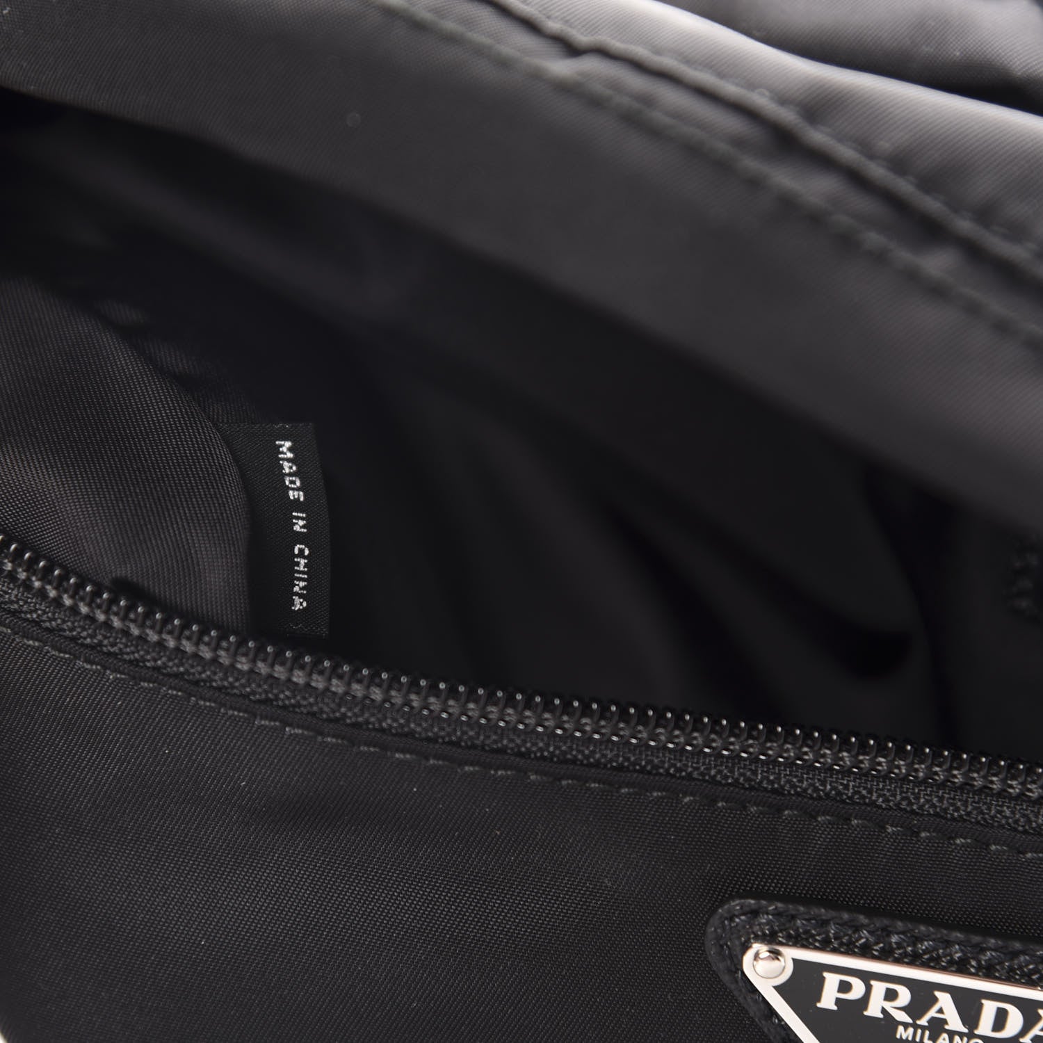 Prada Tessuto Nylon Montagna Belt Bag Black 9 of 11