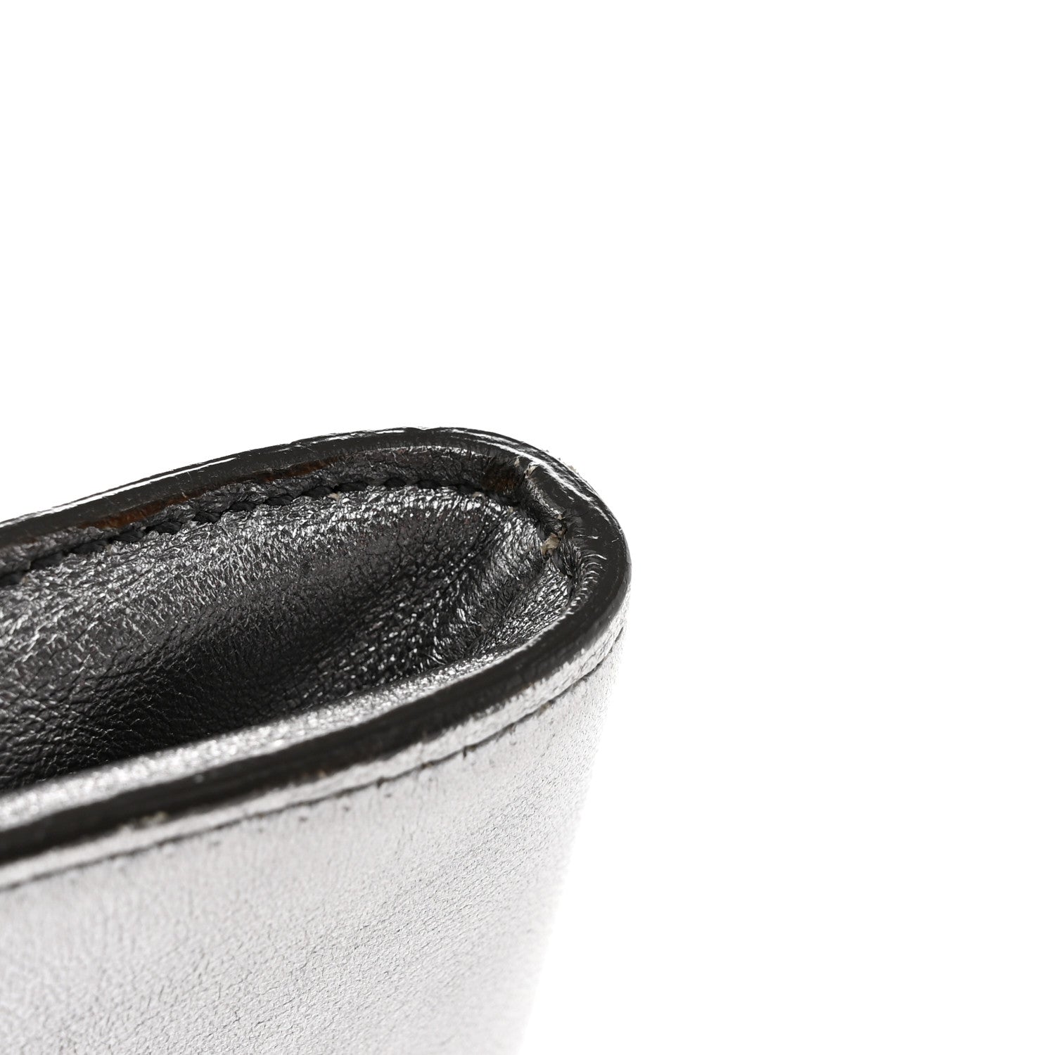 Saint Laurent Metallic Calfskin Y-Mail Clutch Silver 15 of 22