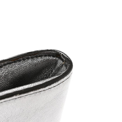 Saint Laurent Metallic Calfskin Y-Mail Clutch Silver 15 of 22