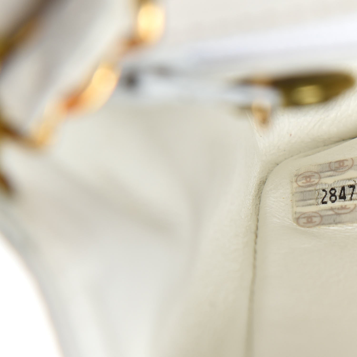 Chanel Lambskin Quilted Small Single Flap White 14 of 15