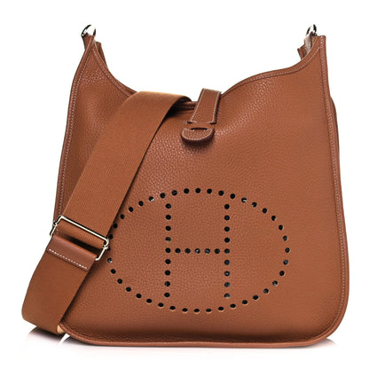 Hermes Taurillon Clemence Evelyne III GM Gold 1 of 15