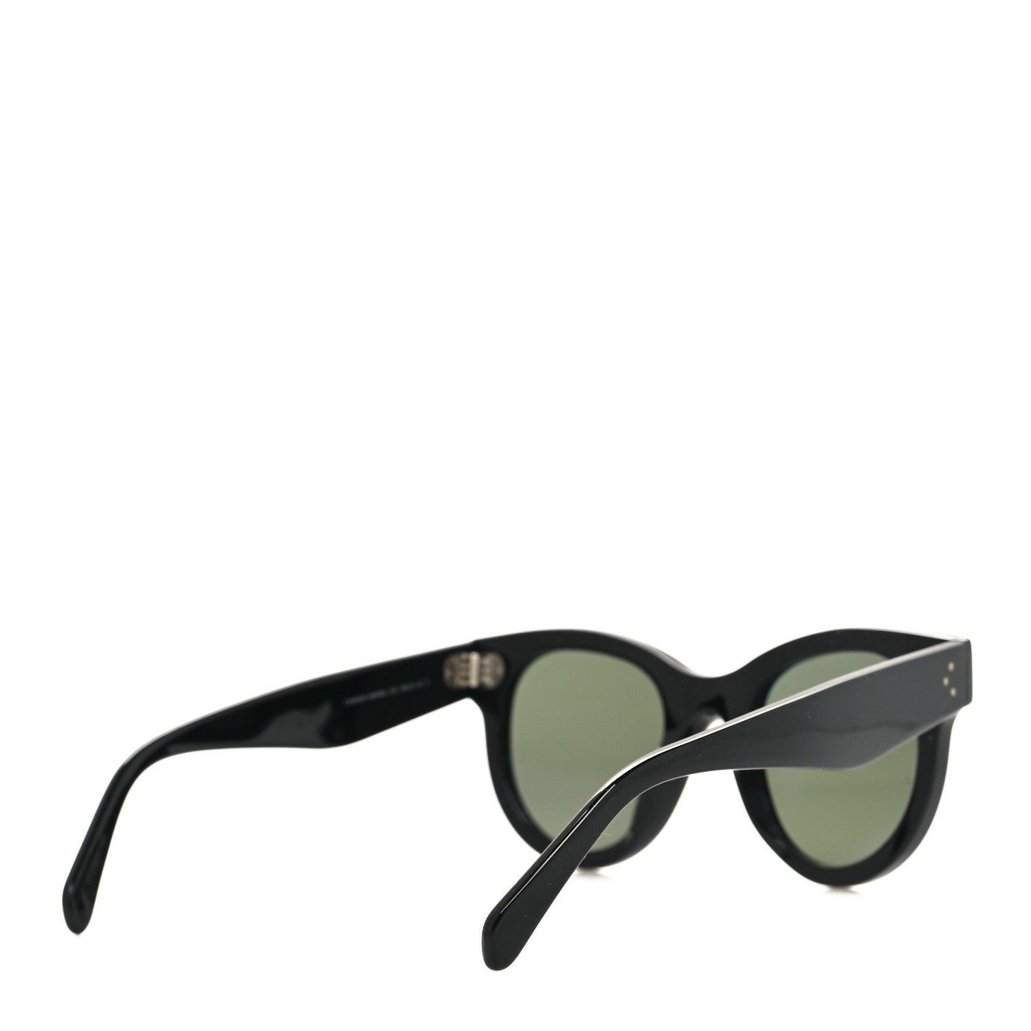 Celine Acetate Studded Mineral Round Sunglasses CL40031N Black 4 of 9