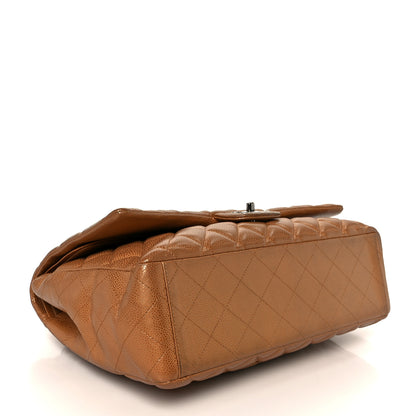 Chanel Metallic Caviar Quilted Maxi Double Flap Copper 4 of 11