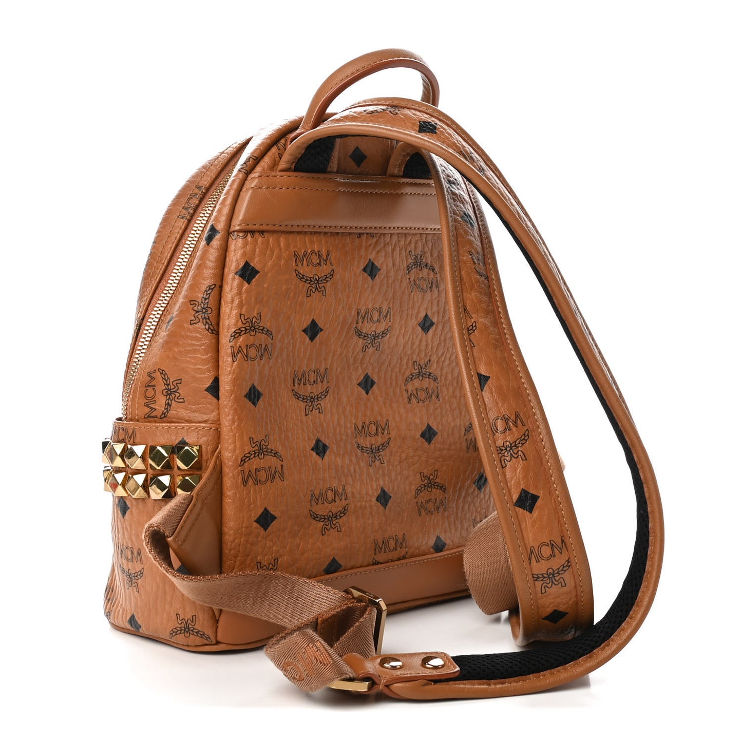 Visetos Side Stud Mini Stark Backpack Cognac