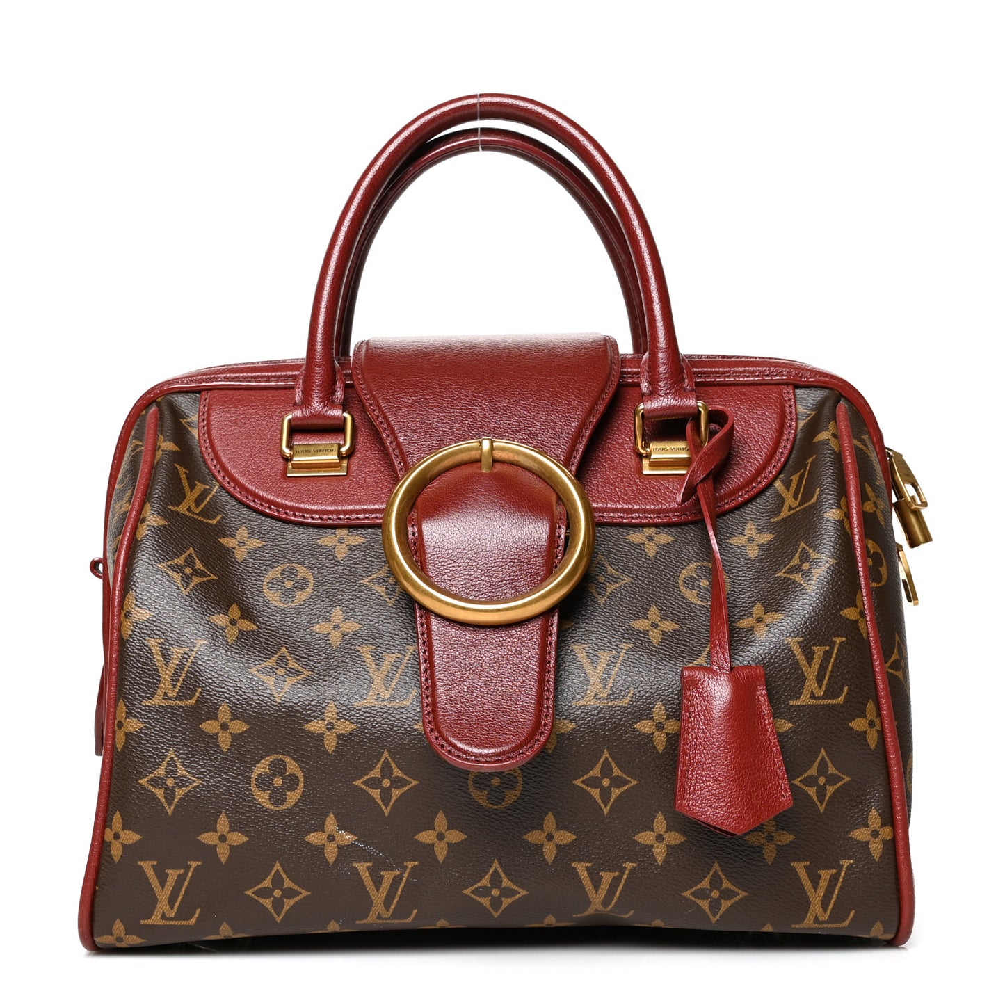 Monogram Golden Arrow Speedy Burgundy
