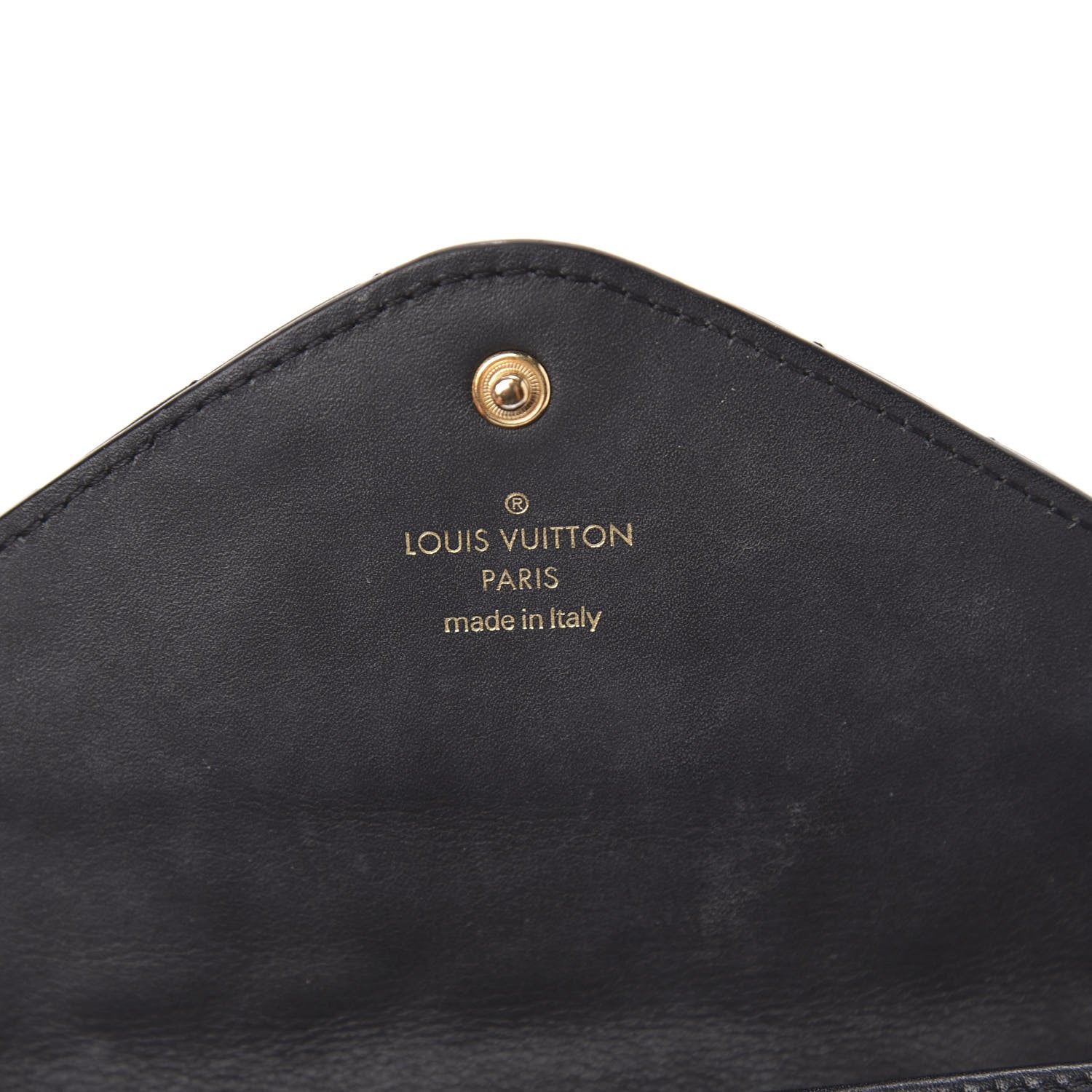 Louis Vuitton Calfskin New Wave Long Wallet Black 6 of 7