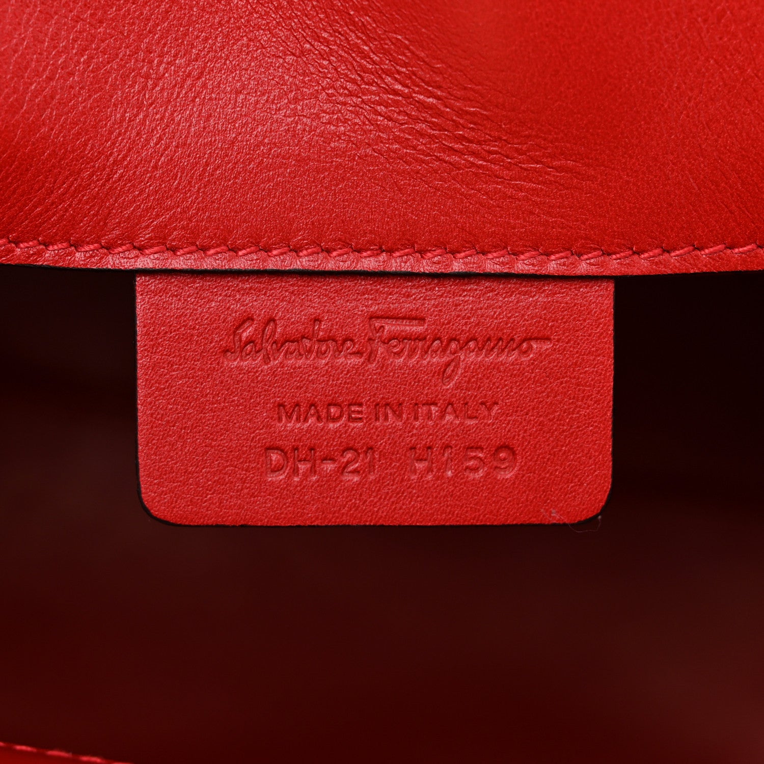 Salvatore Ferragamo Calfskin The Studio Bag Red 7 of 10