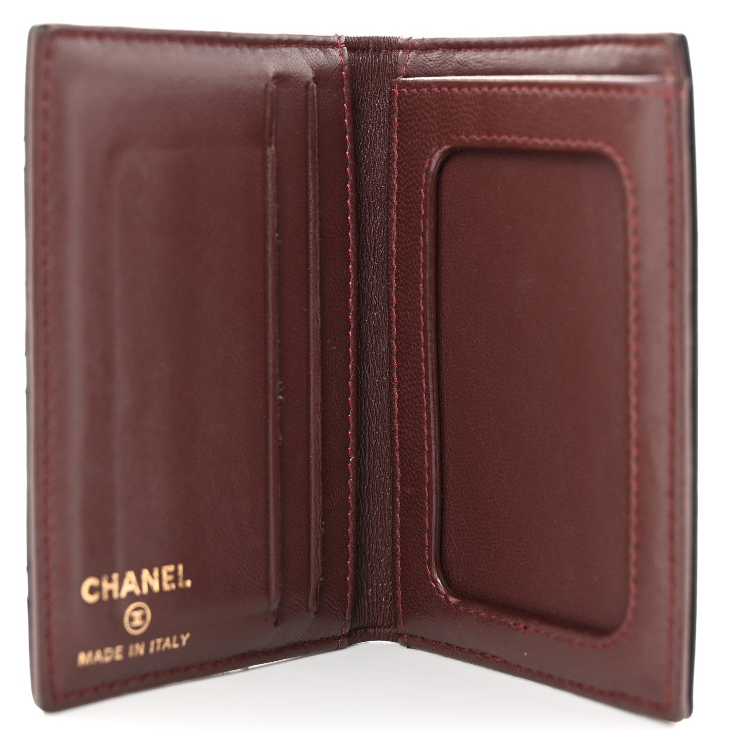 Chanel Lambskin Quilted Card Holder Wallet Black 5 of 8