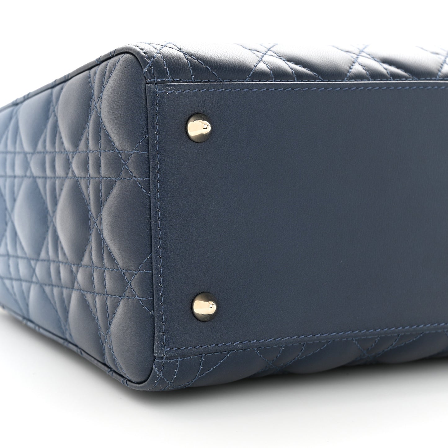 Lambskin Cannage Gradient Medium Lady Dior Blue