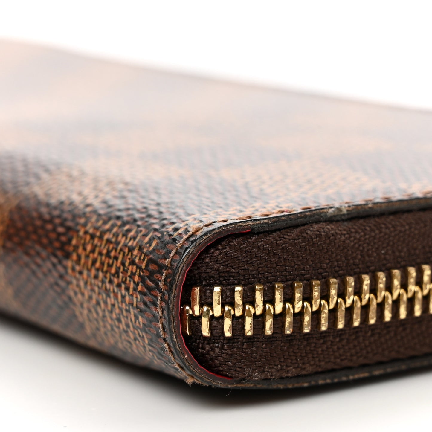 Damier Ebene Clemence Wallet Cherry