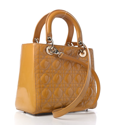 Christian Dior Patent Cannage Medium Lady Dior Beige 2 of 6