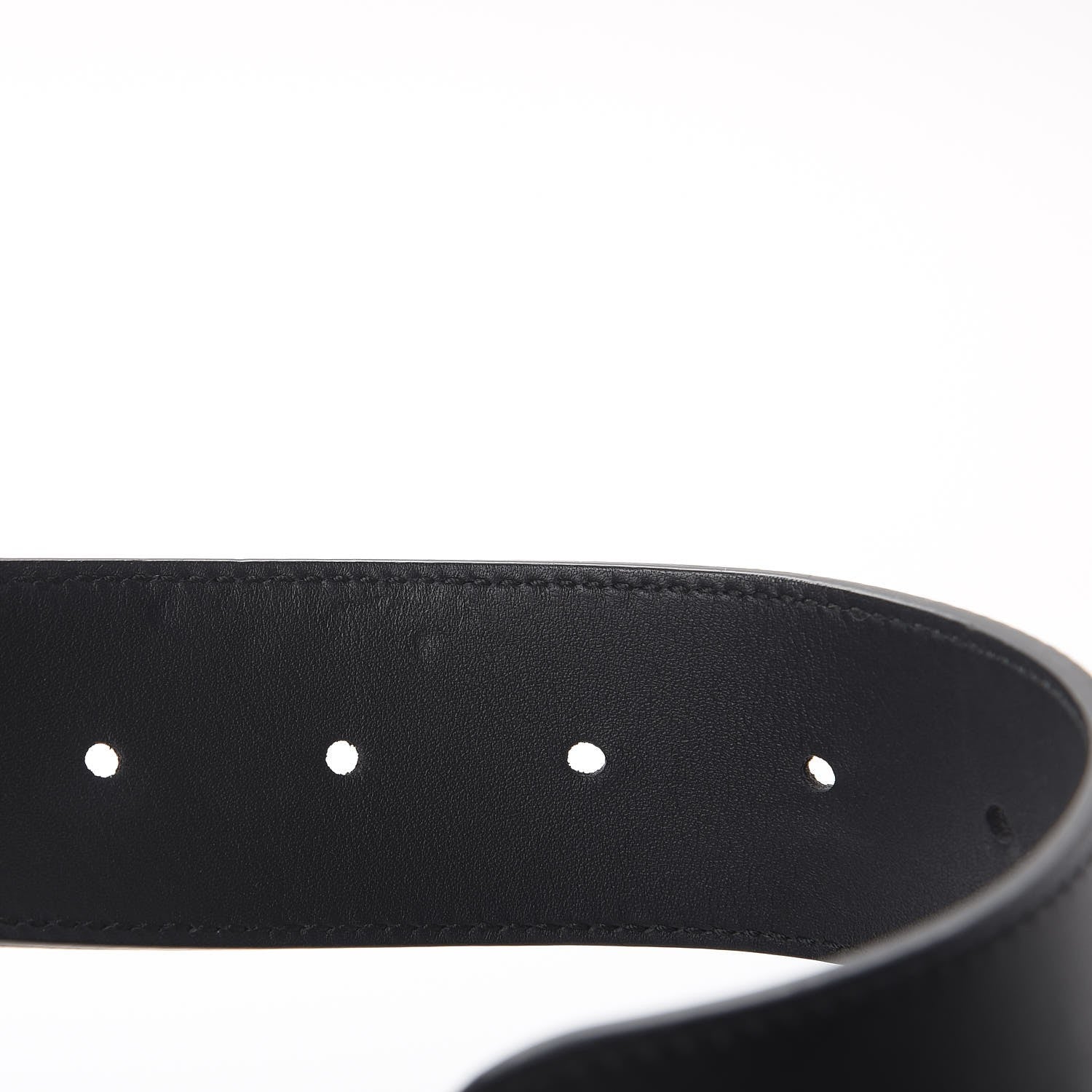 Gucci Moon Calfskin Pearl Double G 40mm Belt 90 36 Black Cream 5 of 8
