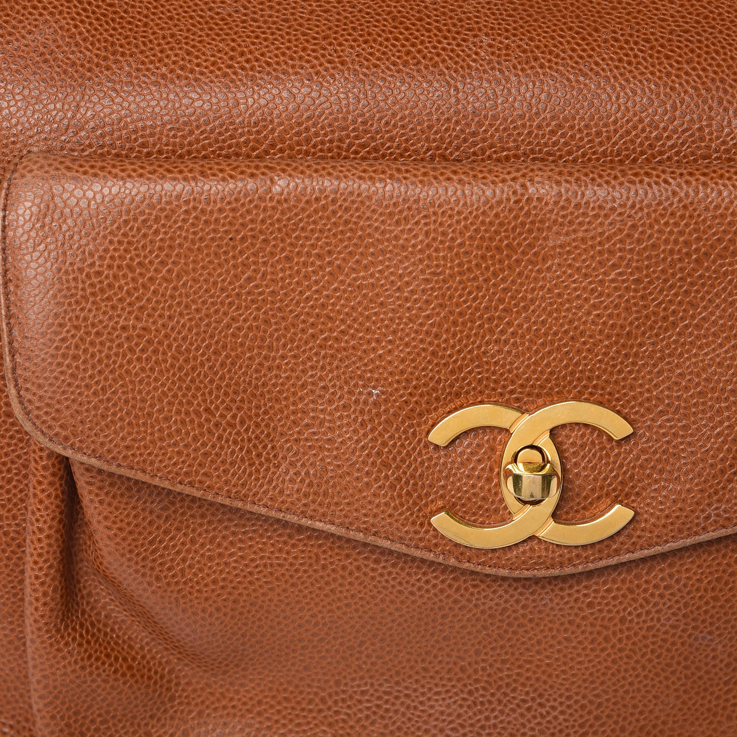 Chanel Caviar Flap Shoulder Bag Brown 13 of 26